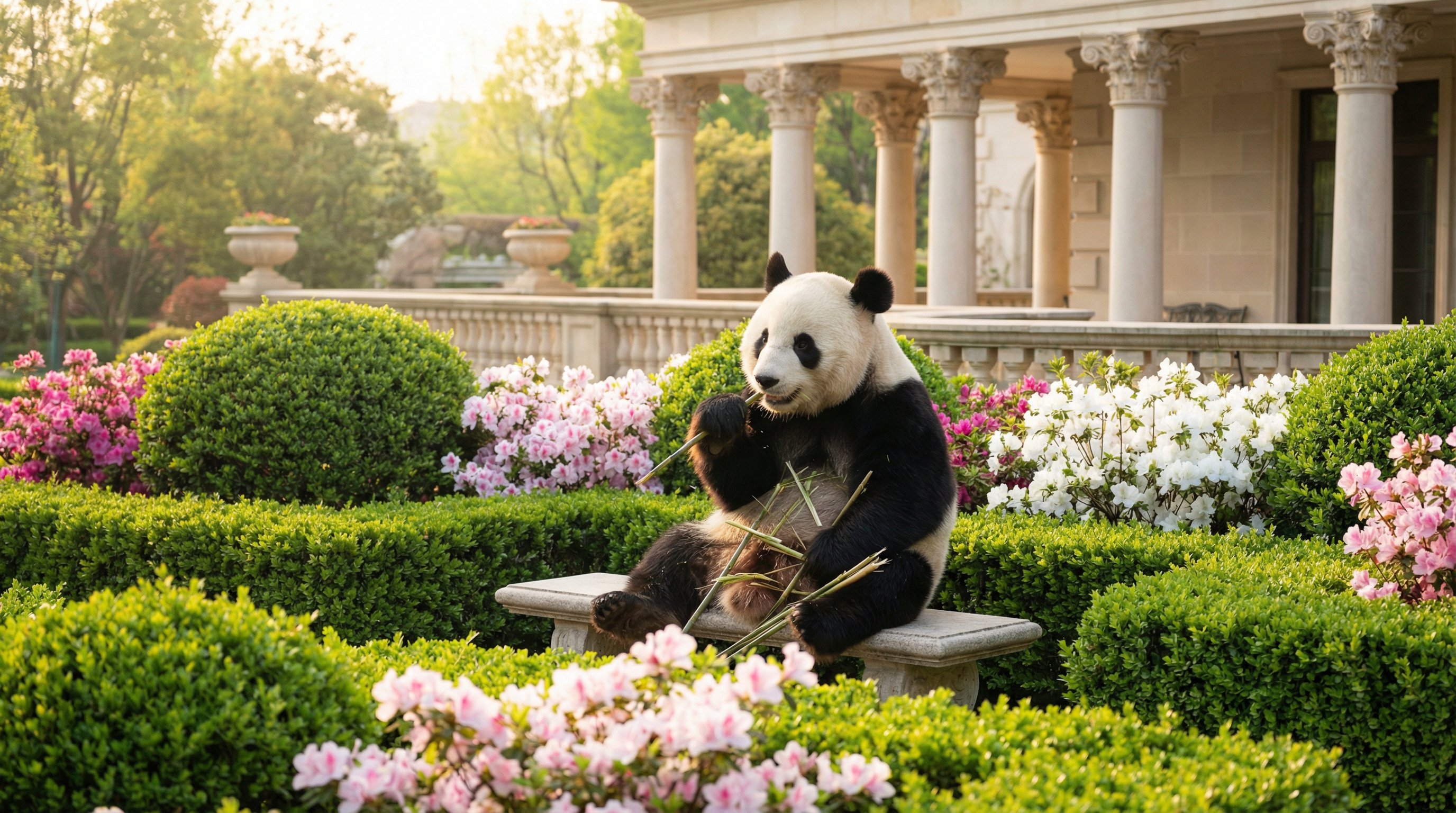 大熊猫竹林嘻戏 - 91独家高清视频纪录